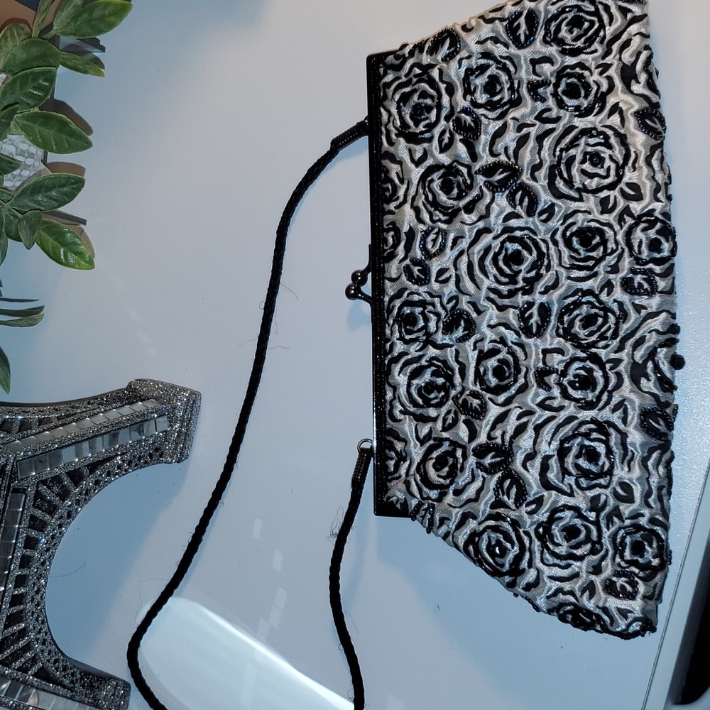 Lancome beaded clutch